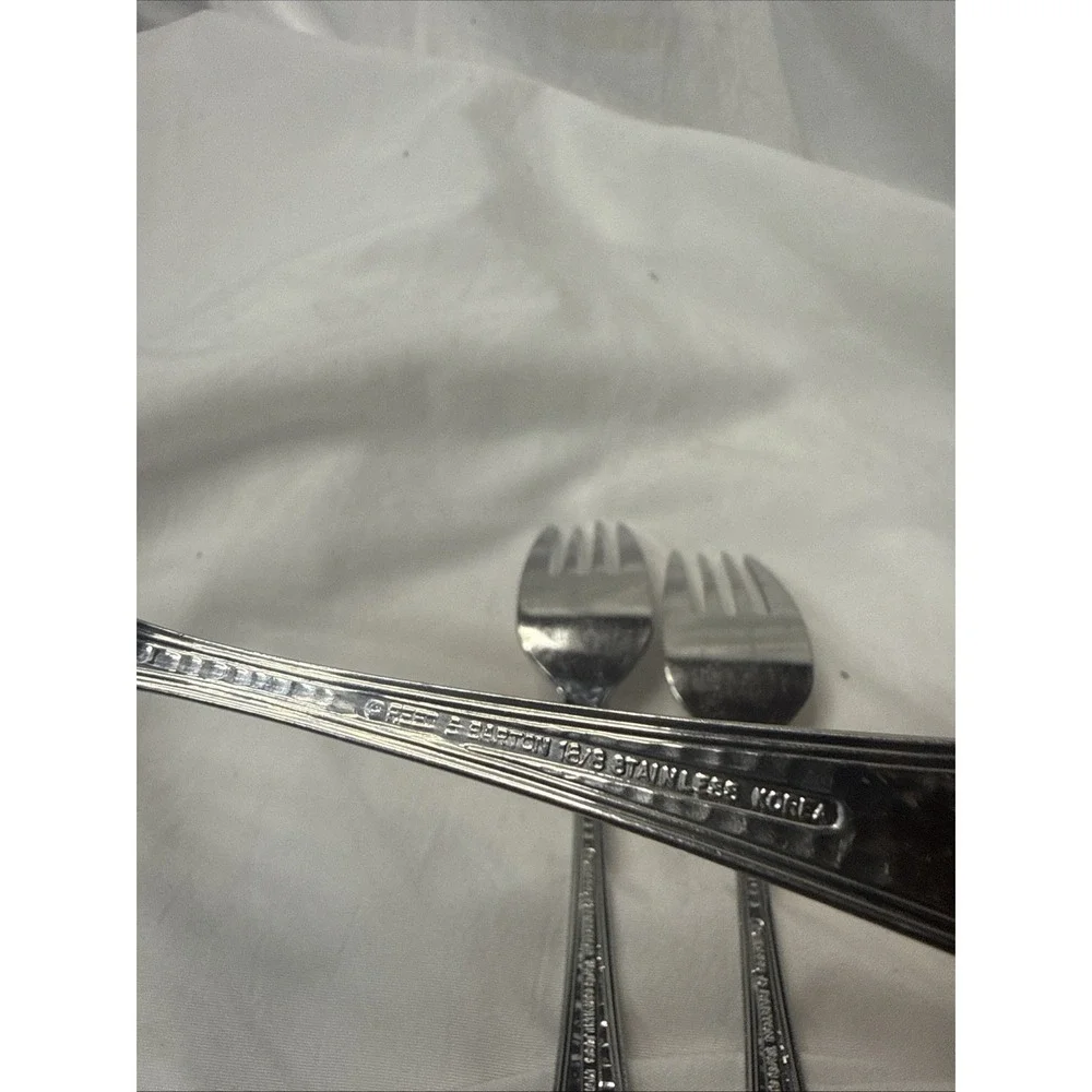 Reed & Barton Stainless DORADO Set of 3 Salad Forks Hammered
